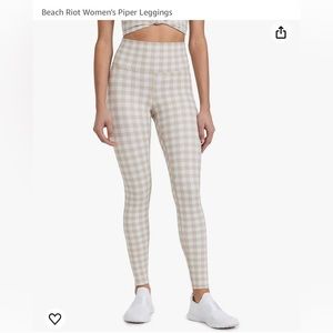 Like new - Beach Riot Piper Tan Houndstooth Leggings